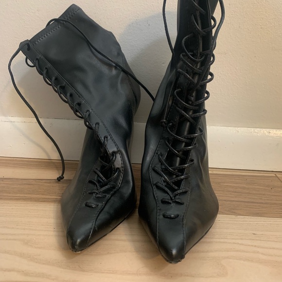 SCHUTZ | Shoes | Schutz Tennie
Elegant Black Laceup Ankle Bootie - Picture 6 of 10